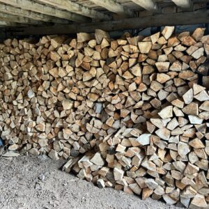 Stacked firewood in Norfolk